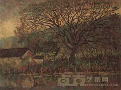 刘海粟 1921年作 早春 45.5×61cm